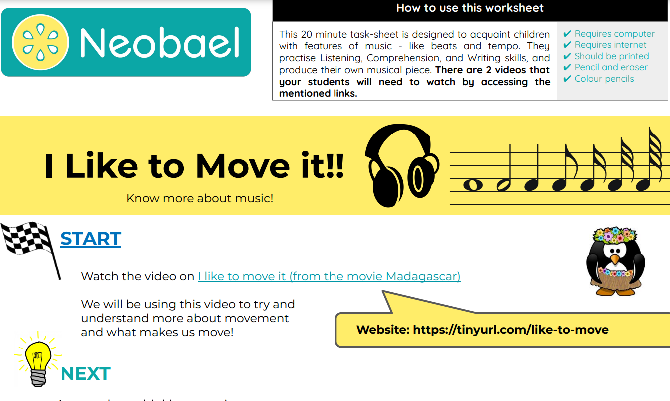 Learning beats by moving it