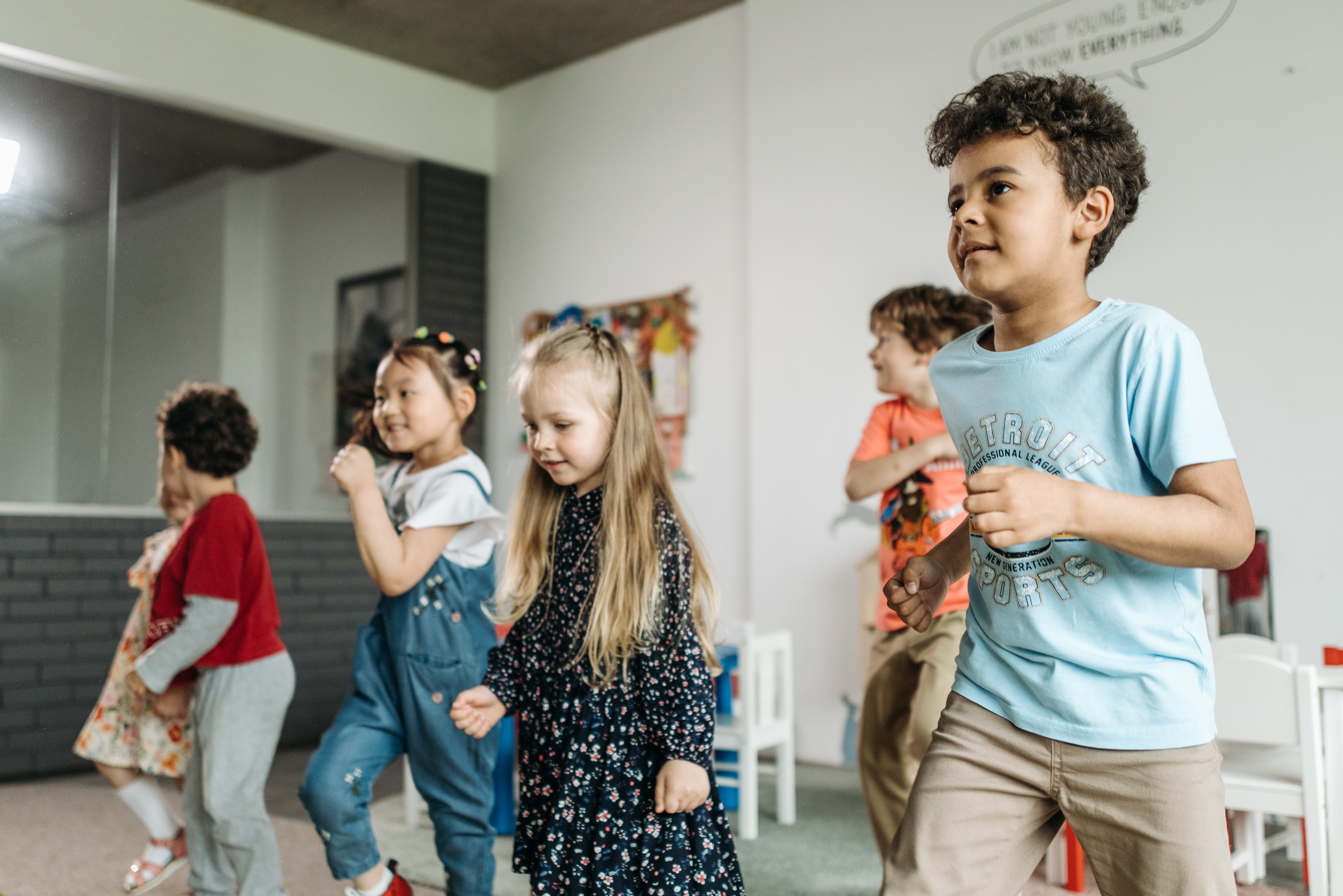 Kids Dance and Push with Barkim the Dog