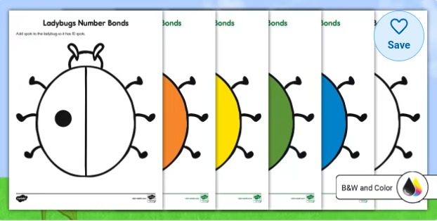 Give the Ladybugs 10 Spots Number Bond Activity