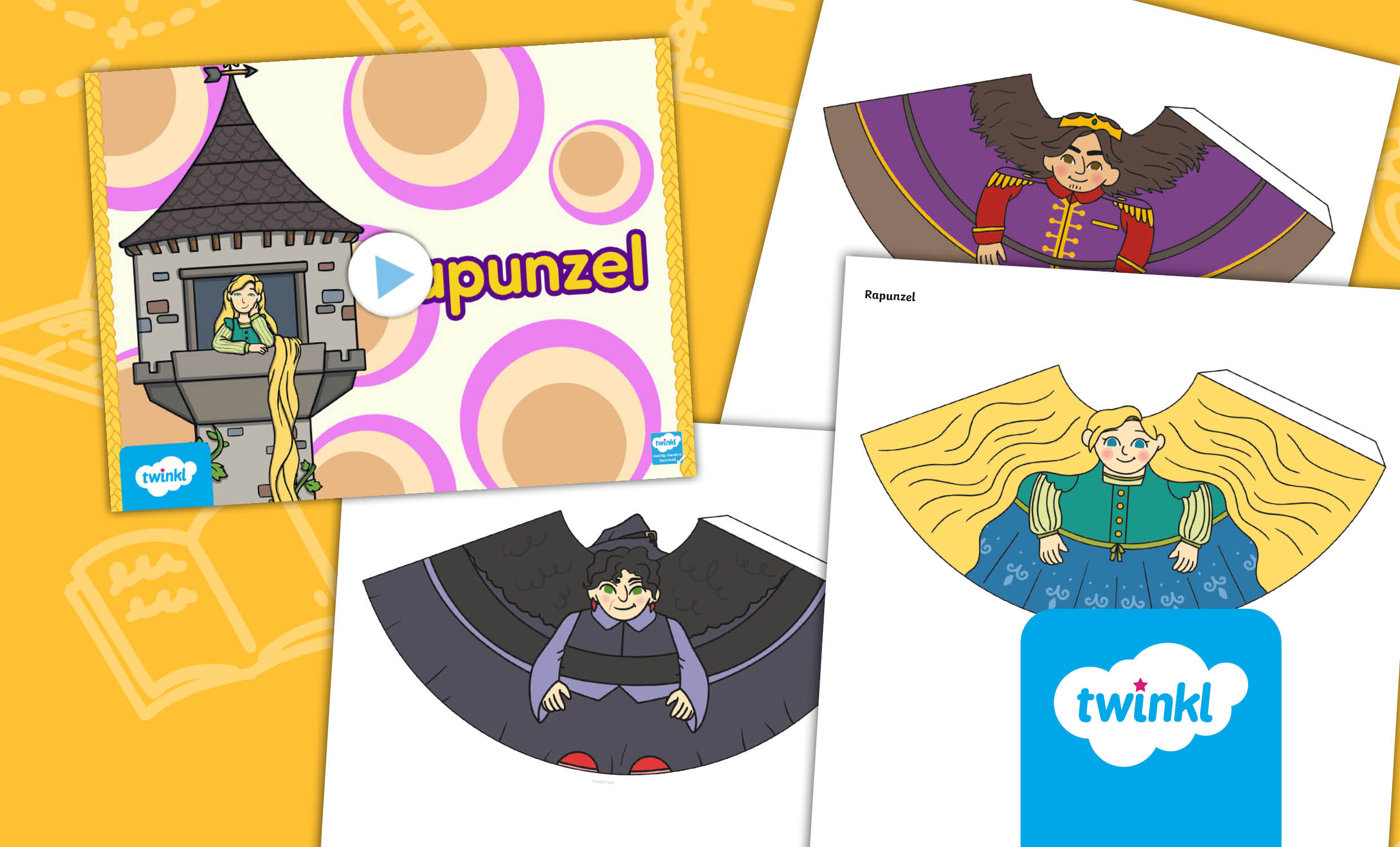 Rapunzel Traditional Princess Fairytale Story Lesson Pack for K-2nd Grade