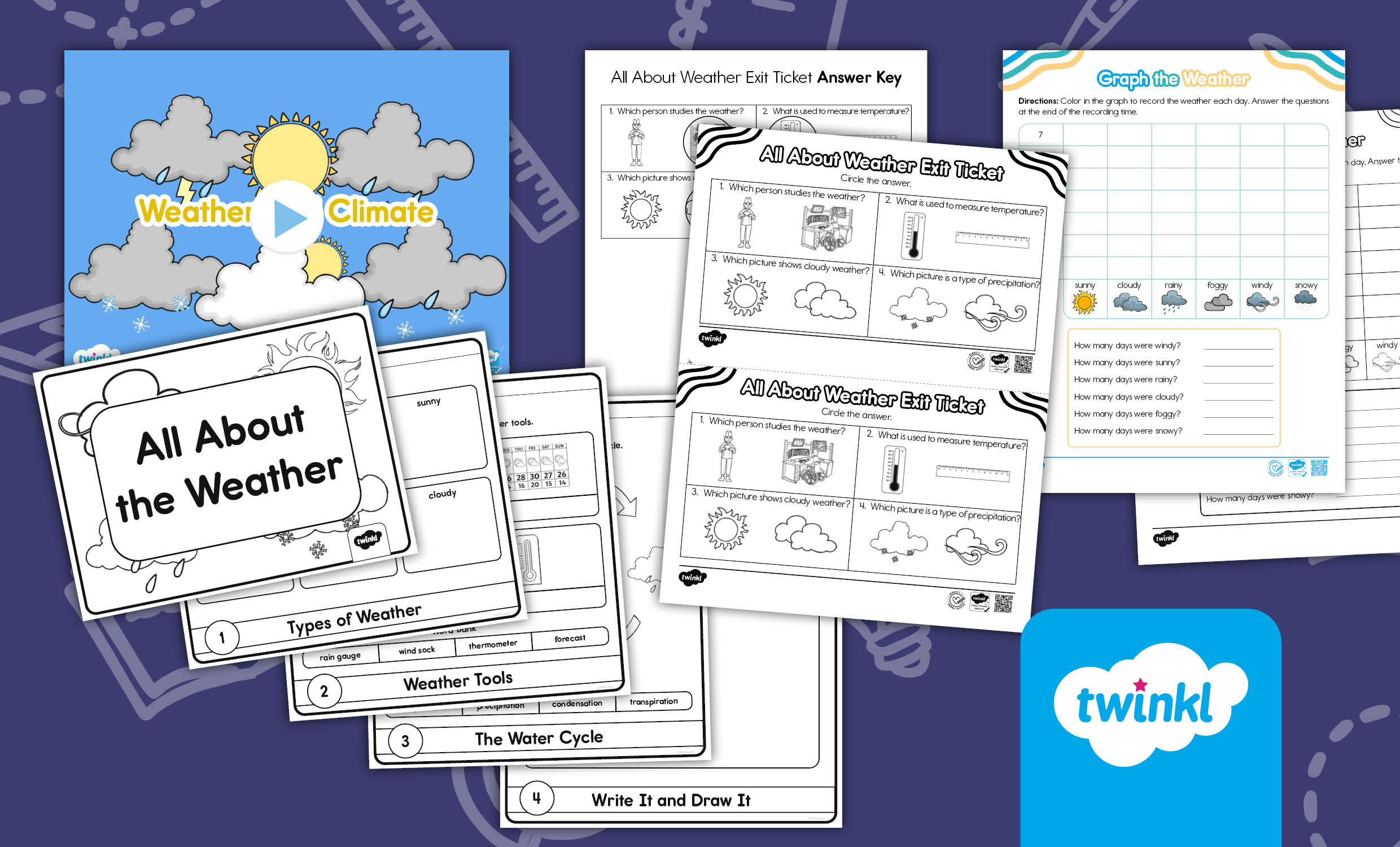 Kindergarten Weather Lesson Pack