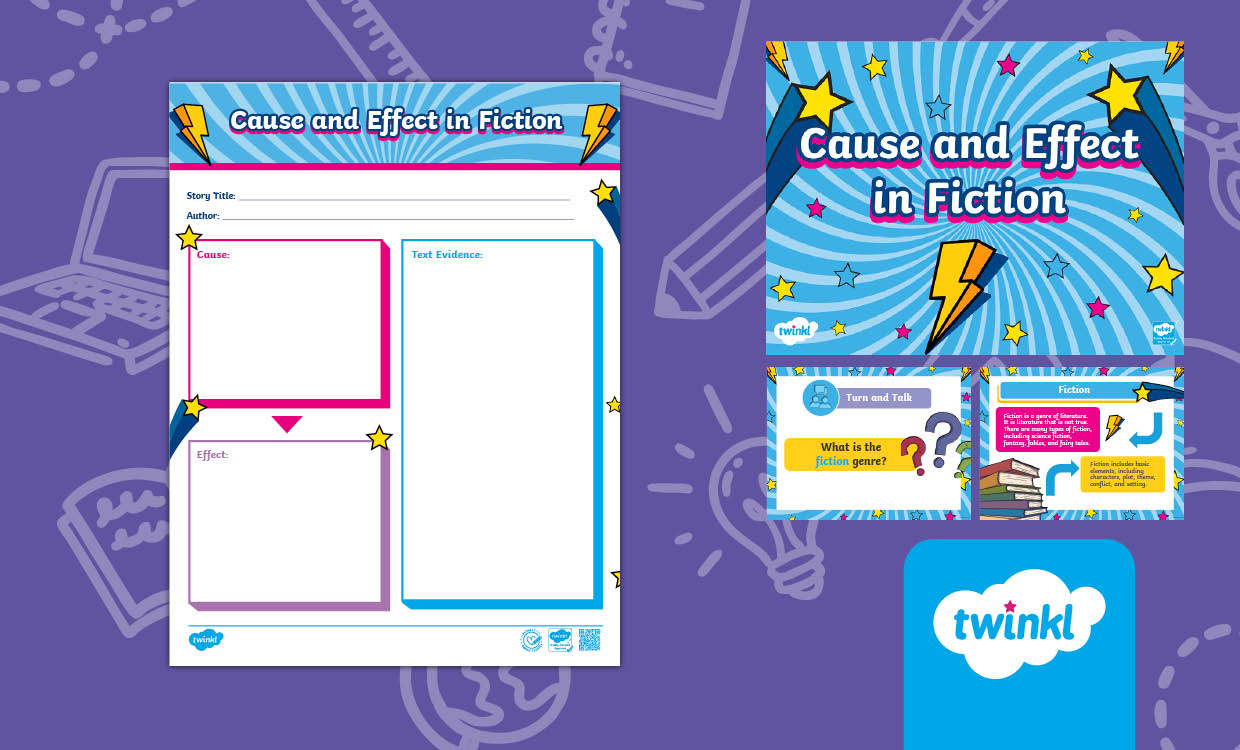 Cause and Effect in Fiction Bundle for Third Grade