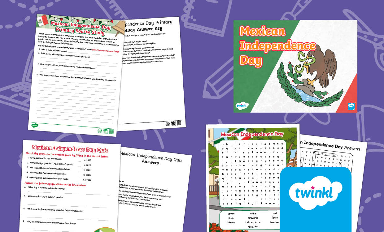 Mexican Independence Day Lesson for 3rd-5th Grade
