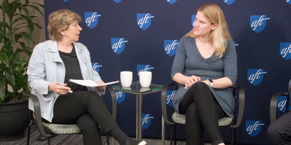 randi weingarten talknig to frances haugen silent epidemic