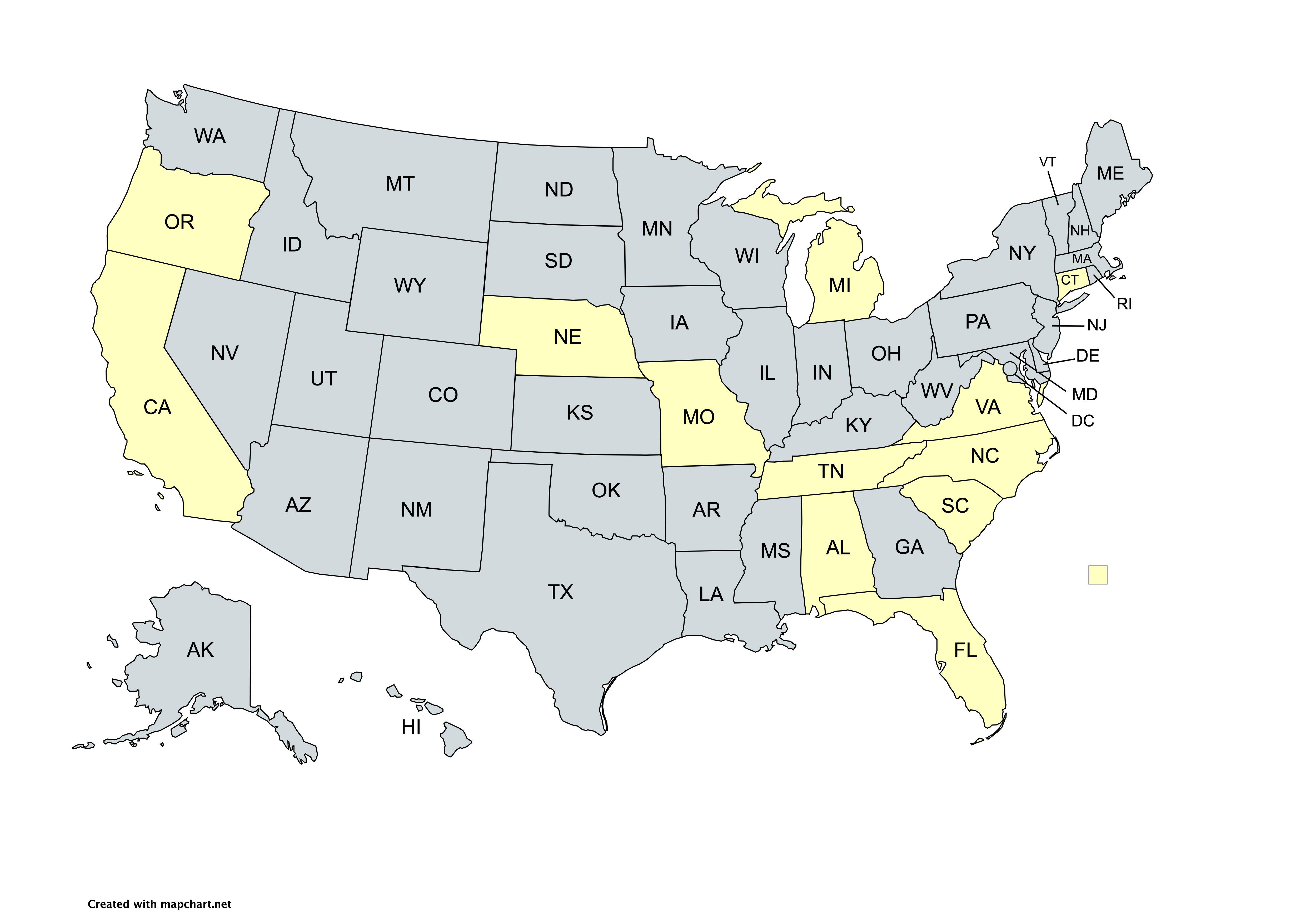 usa map