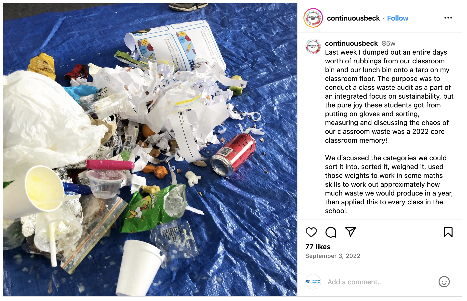class waste audit