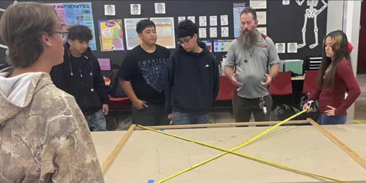 CTE students complete a project