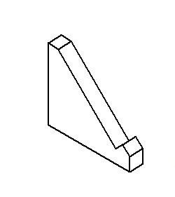Blueprint for 45 Degree block