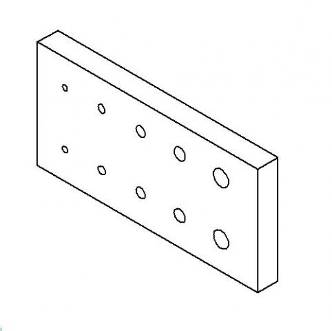 Machining Blueprint for Metric tapped holes to finish tapped plate