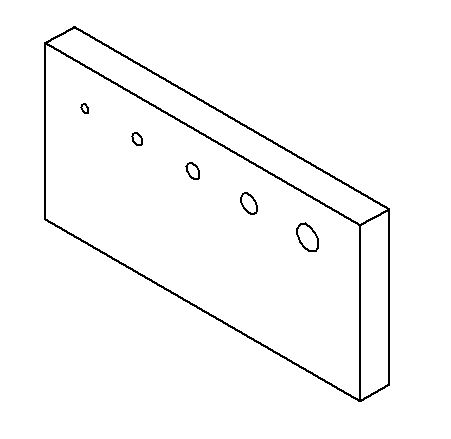 Machining project blueprint for drilling and tapping Thread comparison plate SAE